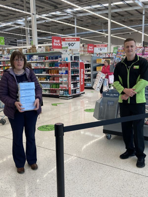 Asda Enniskillen face masks for care homes