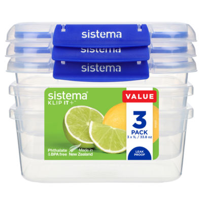 Sistema Klip It Plus Leakproof Food Storage Containers