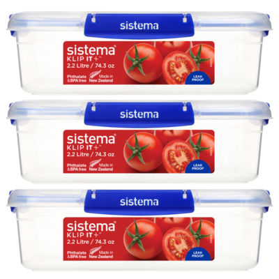 Sistema KLIP IT PLUS Leakproof Food Storage Containers