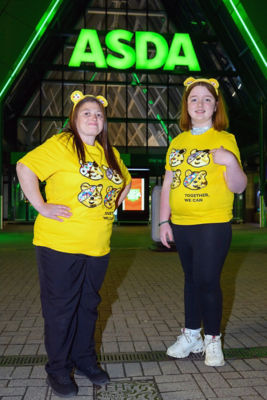 Amy Wallace from RIG Arts in Greenock at Asda Linwood helped create the official BBC Children in Need 2021 T-shirt