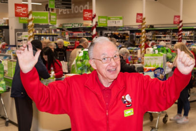Jim Cutaia is affectionately known as American Jim at Asda Falkirk