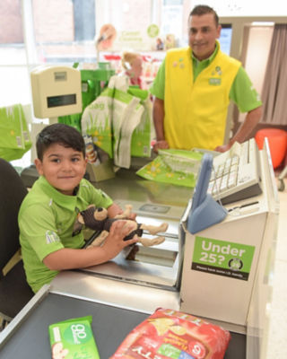 Huzaifah Ahmed 'helping out' at Asda St Matthews