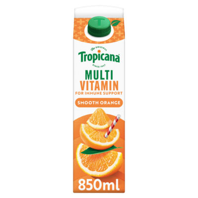 Tropicana Multivitamin Boost Smooth Orange Juice 850ml