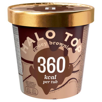 Halo Ice Cream Gooey Brownie 460ml - ASDA Groceries