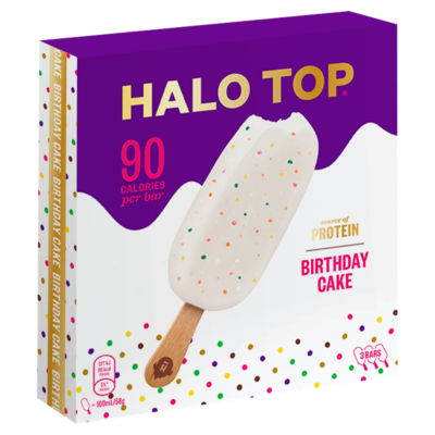 9500025 3 Birthday Cake Ice Creams - ASDA Groceries