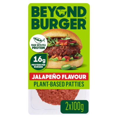 Beyond Beyond Meat  Jalapeño Flavour Plant-Based Patties 2 x 100g (200g)