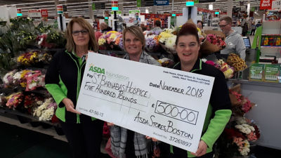 Asda Boston Green Token Giving