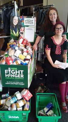 Collection drive for North Liverpool Foodbank at Asda Breck Road