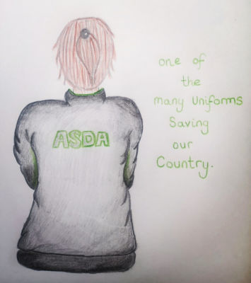 A little doodle to recognise my fellow Asda colleagues. Each and every one!  | Asda West Swindon