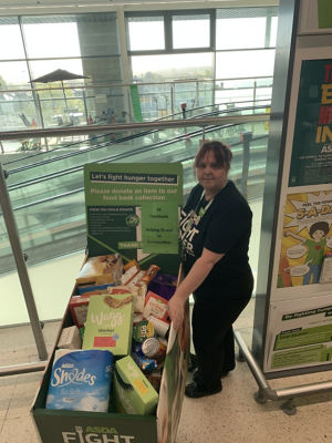 Generous customers support food bank | Asda Sheffield Chaucer Road