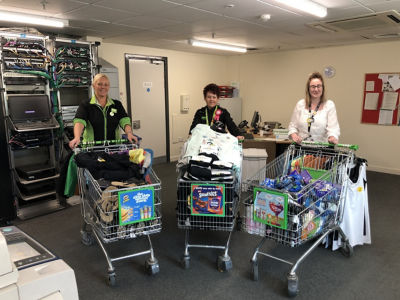 Donation to residents of fire-hit apartments  | Asda Derby