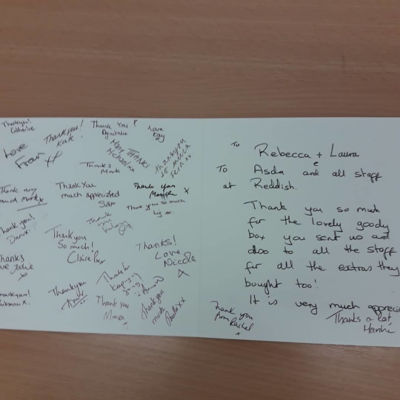 NHS SUPPORT AND THANK YOU | Asda Reddish