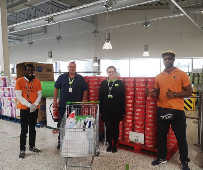 Donation for Troan Charity volunteers 💚 | Asda Barking