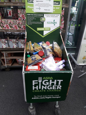 Donations to food bank | Asda Queensferry