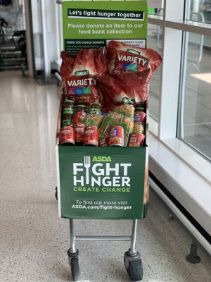 Food bank trolley donations  | Asda Stevenage