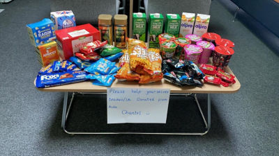 Donation to The Grange Primary School to help lift the spirits of all the teachers and staff | Asda Scunthorpe