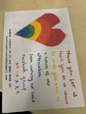 Thanks from Crafting for Covid | Asda Brighton Hollingbury