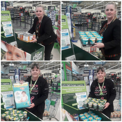 Donation for local food bank | Asda Wrexham