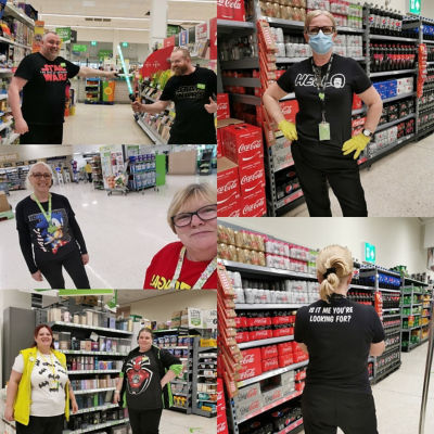 Raising cash for CHAS | Asda Falkirk
