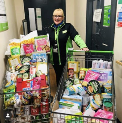 Emergency food donation to our local food bank | Asda Pwllheli