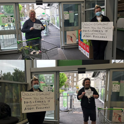 NHS thanks | Asda Pwllheli