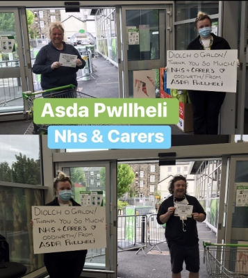 NHS thanks | Asda Pwllheli