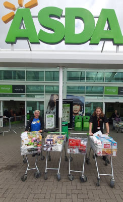 Donating to help homeless | Asda Donnington Wood