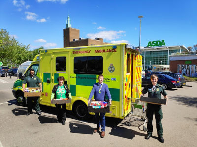 Donations to ambulance crew | Asda Watford