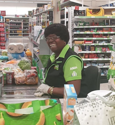 Jenny Paul-Medford at Asda Tilehurst