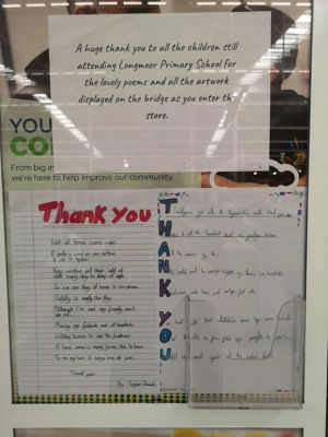Thank you posters | Asda Long Eaton