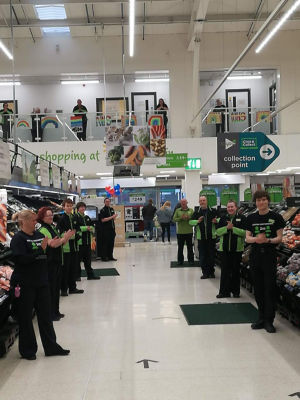 Clap for carers | Asda Elgin