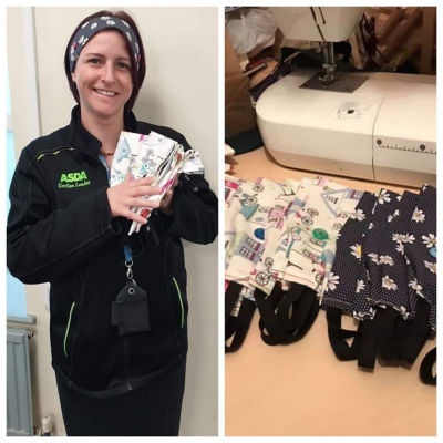 Becca makes support bands for NHS staff | Asda Eastbourne