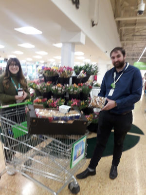Our local hospice st Margaret's were delighted with our donation to them of cream teas. | Asda Taunton