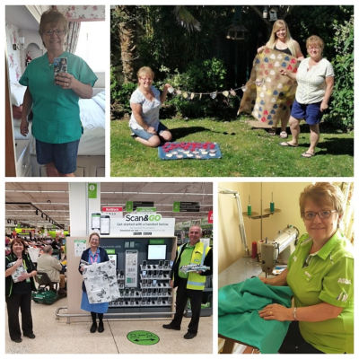 Twins from Asda Plymouth make scrubs for NHS while self-isolating | Asda Plymouth