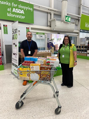 St Paul's Hostel donation | Asda Worcester