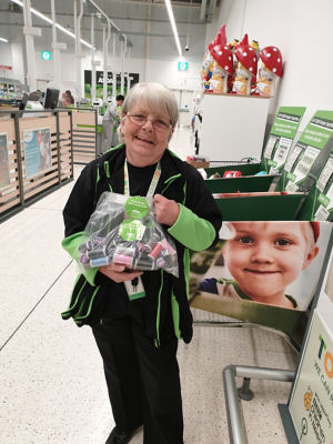 For the Love of Scrubs Hereford donation of thread | Asda Hereford
