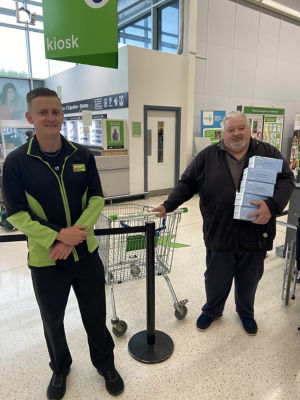 County care home receiving their medical face mask donation from Asda Enniskillen | Asda Enniskillen