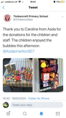 Supporting our schools supporting our keyworkers children.  | Asda Charlton