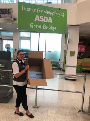 Donation of face masks  | Asda Great Bridge