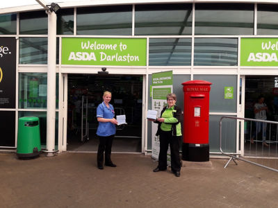 Face mask donation | Asda Darlaston