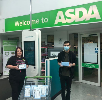 Donating medical grade face masks to local care home | Asda Dundonald