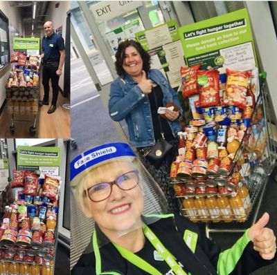 Social distancing donation collections  | Asda Pwllheli