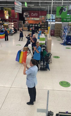 NHS and key workers standing together | Asda Swindon Haydon