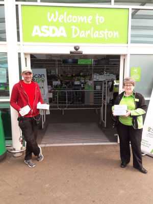Asda Darlaston donate face masks to local nursing home | Asda Darlaston