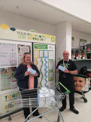 Donating PPE to a local Care Home | Asda Long Eaton