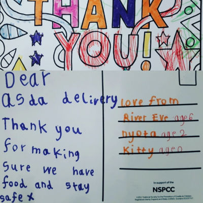 Thank you card  | Asda Barnstaple