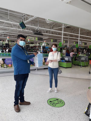 Mask donation to Red Courts Care Home | Asda Pudsey