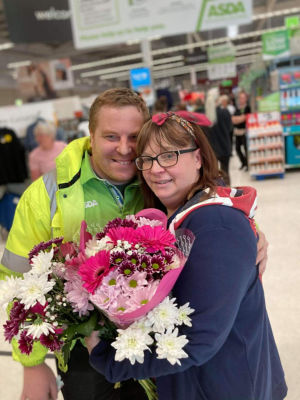 Sarah Dennison and Ian Armstrong Asda South Shields wedding