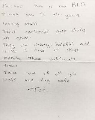 A Lovely Thank You | Asda Forfar