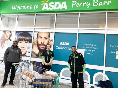 Helping to fill food parcels | Asda Perry Barr